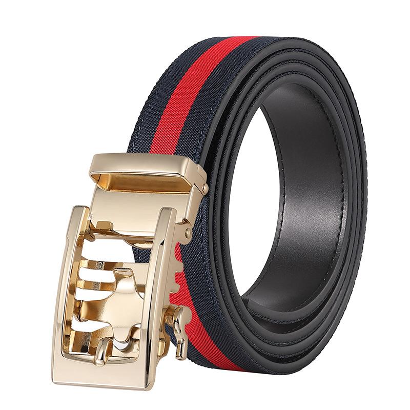 

3,3 см Мужской холщовый ремень Повседневный Премиум Ремень с автоматической пряжкой 140*3.15cm