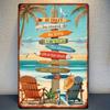 Metal Wall Art Decor, Vintage Retro Tin Sign for Home Kitchen Garage 8x12 Inch