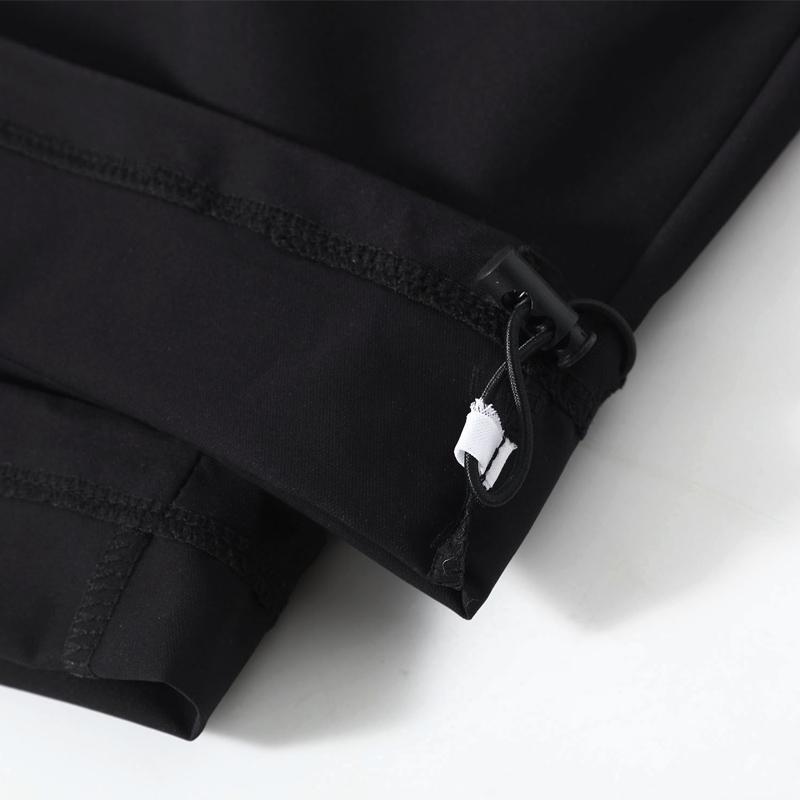 Nadměrná velikost 4XL-10XL Podzimní nadměrné černé cargo kalhoty pro muže Oblečení Vodotěsné Ležérní Elastický pas Dlouhé kalhoty