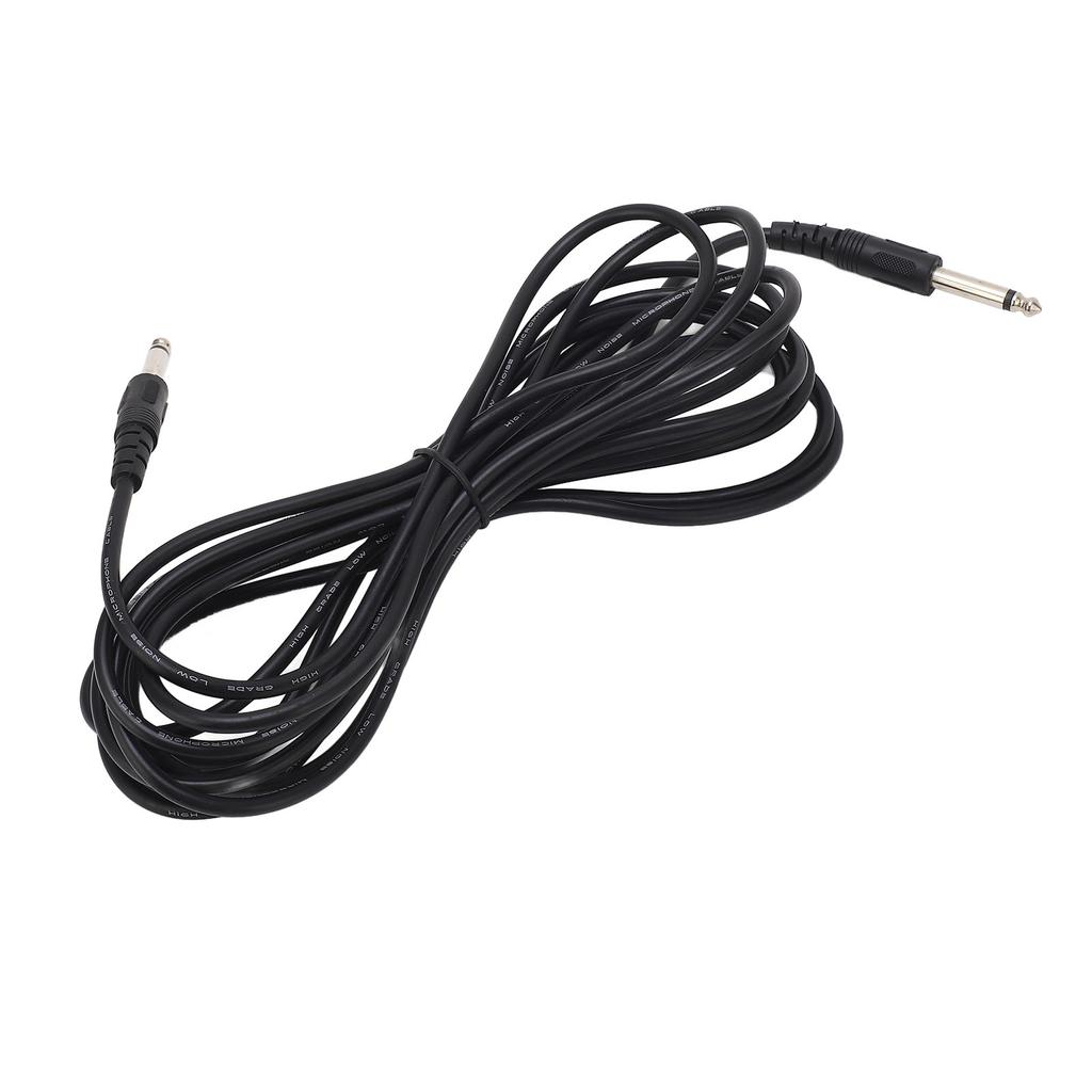 Guitar Audio Cable 6.3mm Straight Connector 5 Meter Long Anti Interference PVC Shielding Cable for