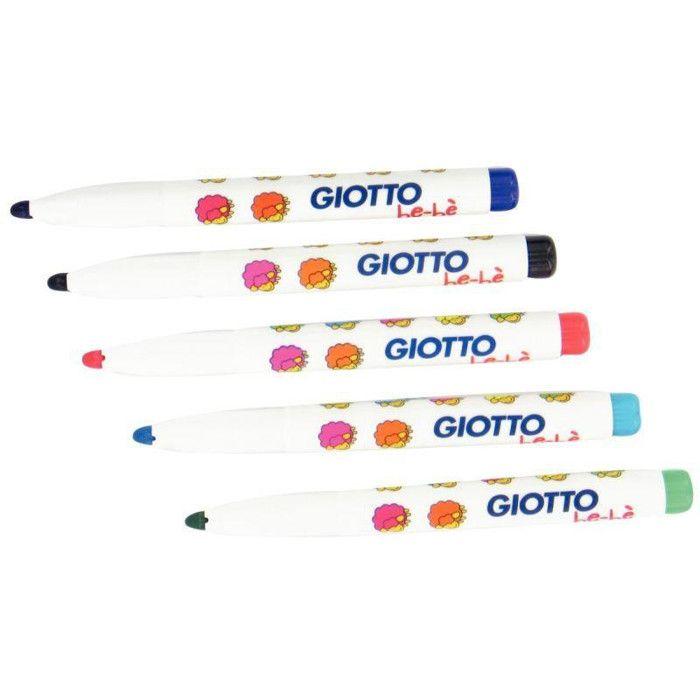 Felt-tip Pens - GIOTTO - Maxi Schoolpack - 36 Felt-tip Pens - 12 Colors - Washable On Skin
