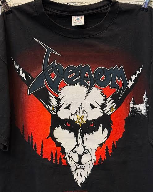 Редкая черная футболка с графикой группы Venom, короткий рукав, унисекс, все размеры LO479 L