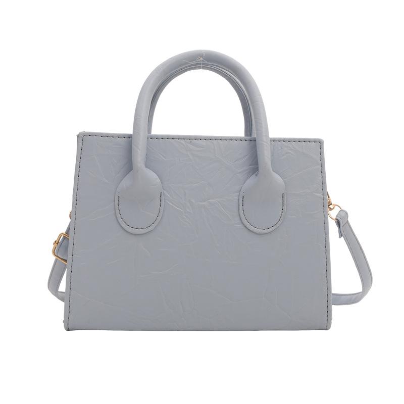 

2024 new textured bag women s trend casual handbag commuting personality foreign style shoulder messenger bag синій