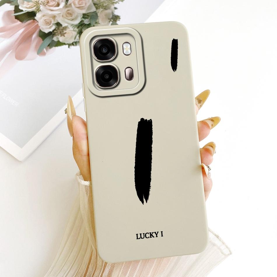 For OPPO A6s CPH2789 Lucky Initial Letter Phone Case For Oppo A6s 4G CPH2815 A 6S 5G Soft Silicone Shockproof Cases Bumpers