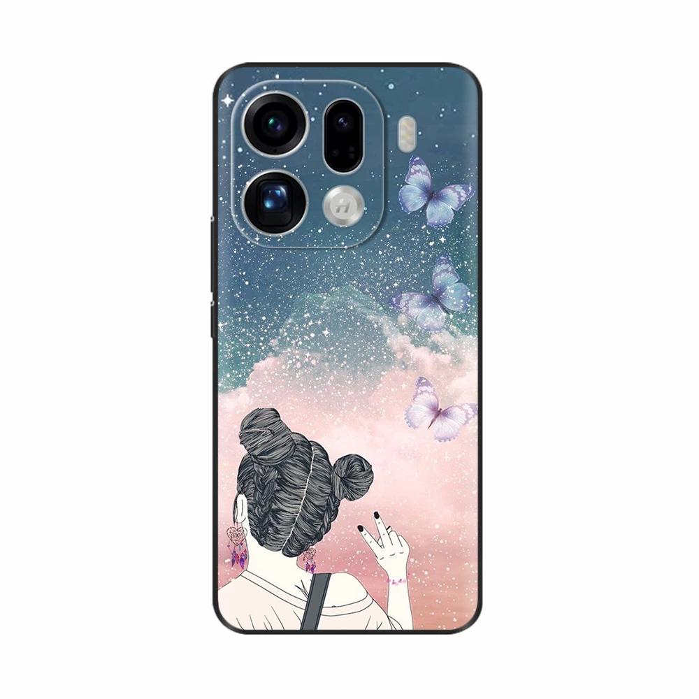 For OPPO Find X9 Pro Case Cute Flowers Cartoon Back Cover For OPPO Find X9 Cases FindX9 Pro ShockProof Phone Cases Funda Shells