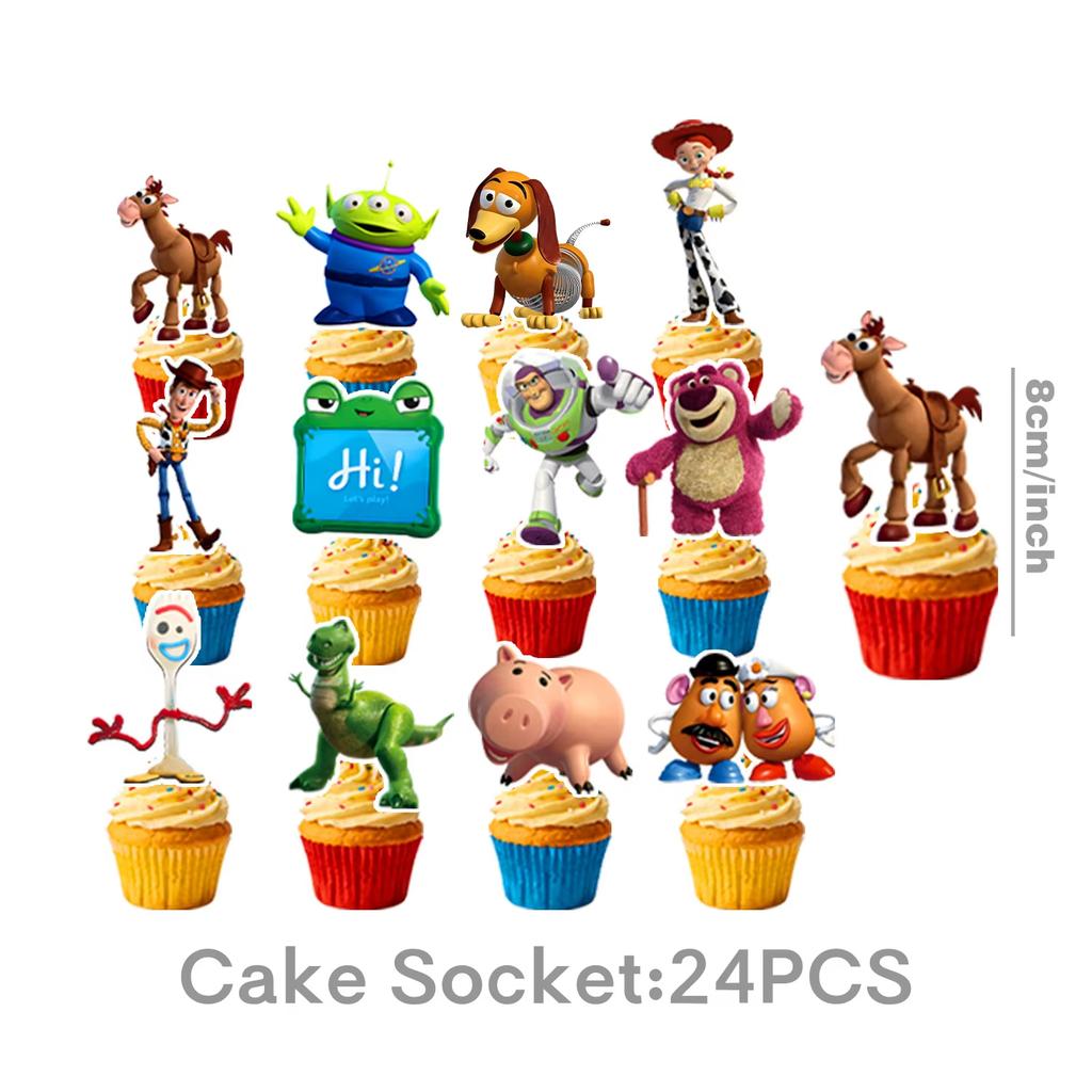Toy Story Birthday Party Decoration Tableware Set for Baby Shower Or Any Celebration Includes Cups Plates Balloons - Christmas D