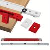 6pcs T Track Miter Bar Slider Kit , Aluminium Alloy T-Slider T Slot Miter Track - Table Saw Gauge Rod T Slot Miter Gauge Slider
