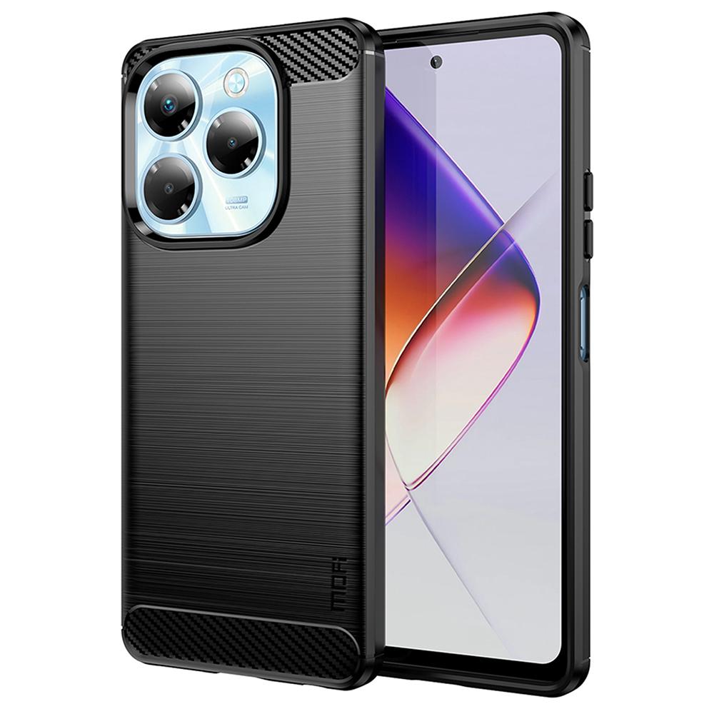 MOFI JK TPU Series-1 For Infinix Note 40X 5G Case Carbon Fiber Texture TPU Soft Phone Cover