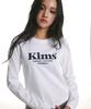Kimseupeulesikoteunmakes Kims Bam Logo Ls Tee White