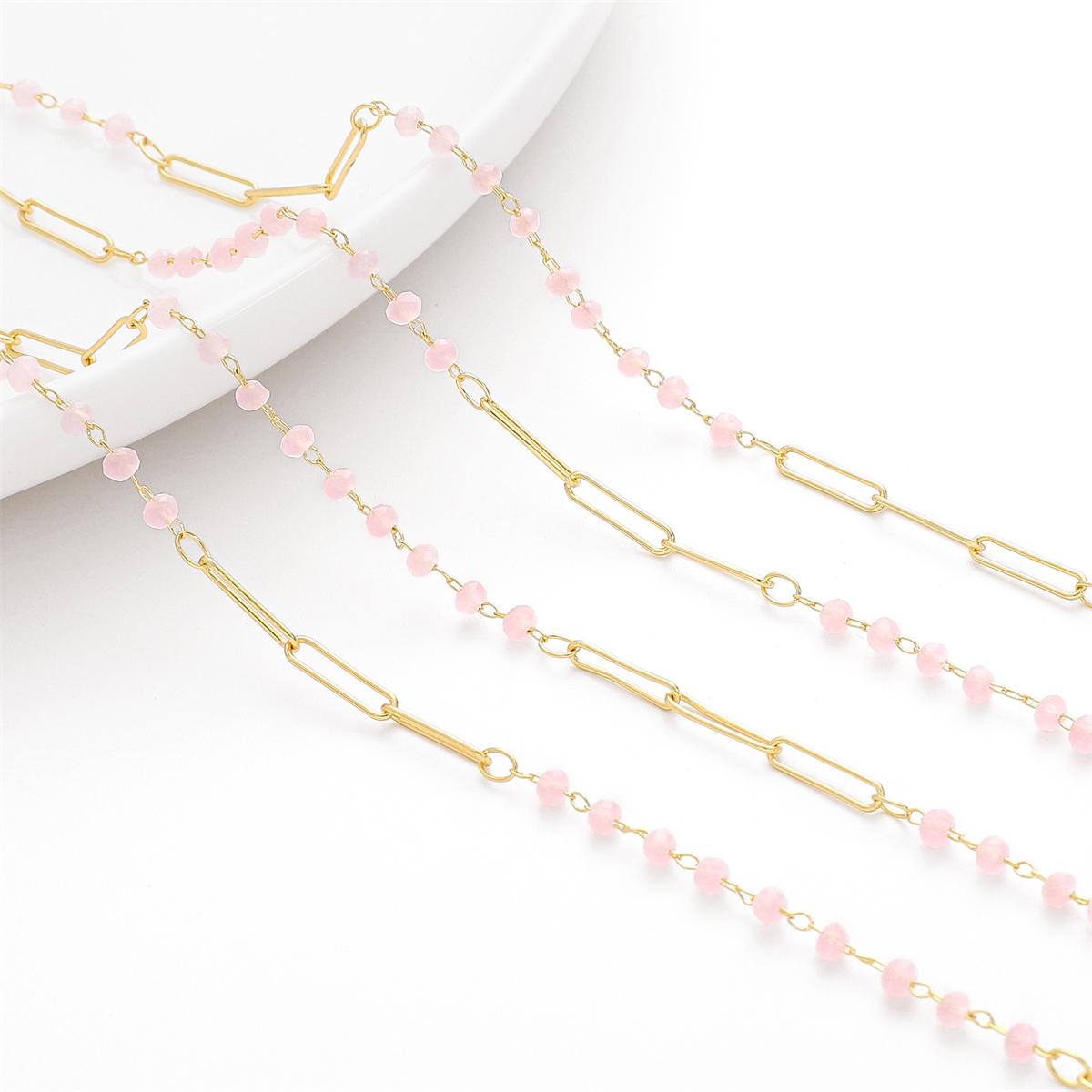 

Медные цепочки ручной работы, объемное ожерелье, браслет-цепочка, фурнитура для изготовления ювелирных изделий, аксессуары «сделай сам» 2mm