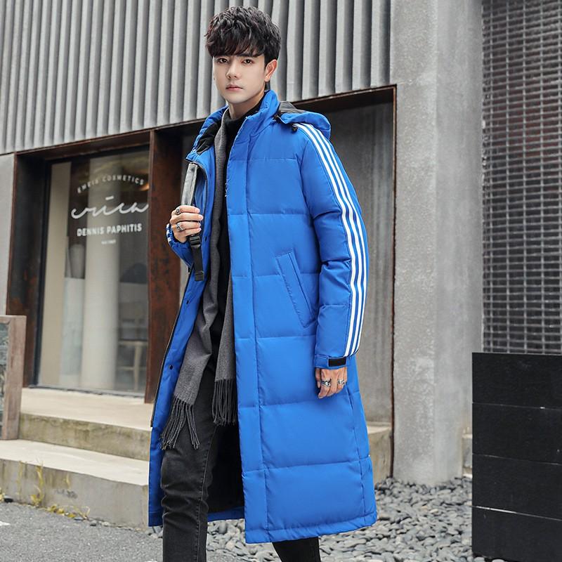 Mens Long Winter Down Coat With