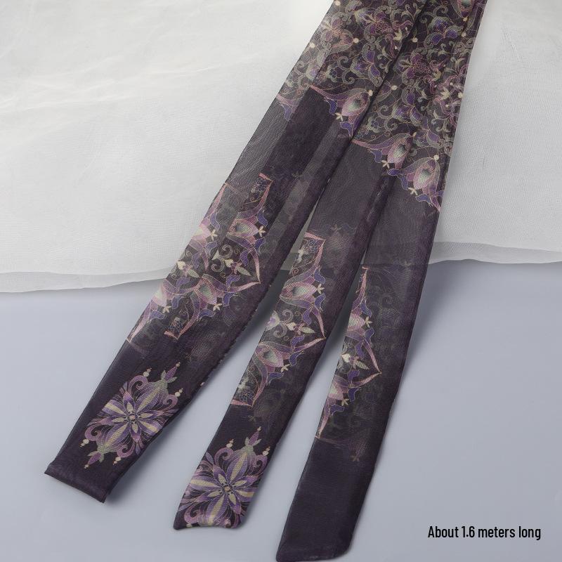 Restaurierte Farbe Traubenblütenvogel Schmetterling Hanfu Haarband