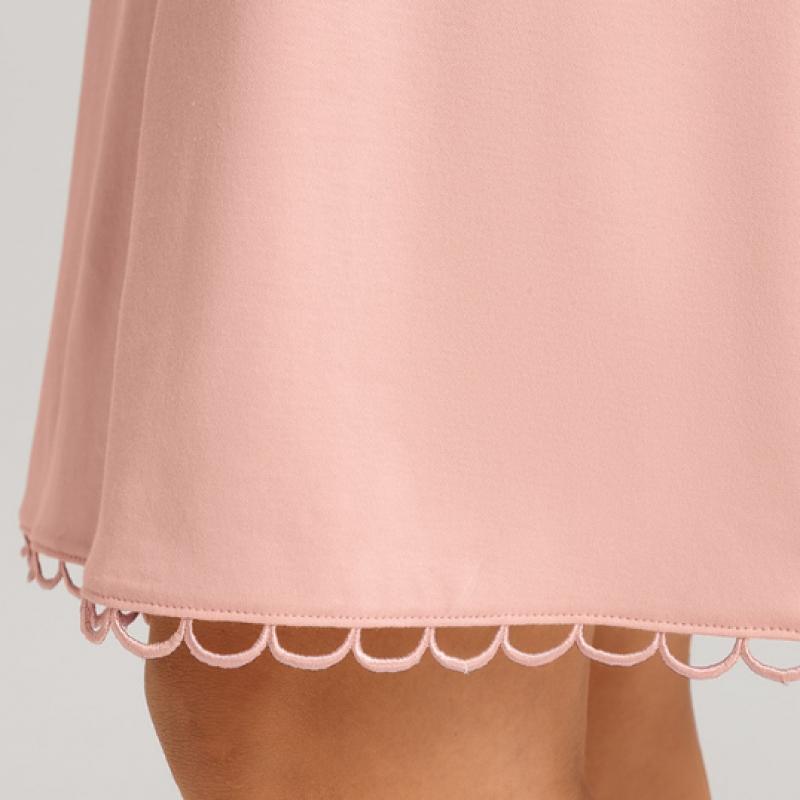 Hanro Cotton Sleeveless Nightgown  74807 Pink Blaze 