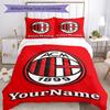 Ac Milan Customize your name Bedding Set Breathable Duvet Cover with Pillowcases Home Decoration Birthday Gift