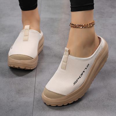 Dames Casual Schoenen Instappers Loafers Mode Comfortabele Ademende Pantoffels Vrouwelijke Platform Hoogteverhogende Schoenen