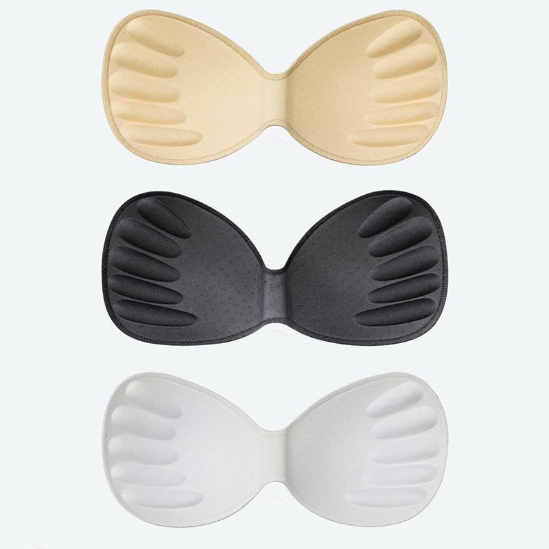 Kadın Mayo Ped Eklentisi Göğüs Sütyen Dolgusu Vücuda Oturan Tasarım Push Up Bikini Pedli Eklentiler Göğüs Görünmez Pedli