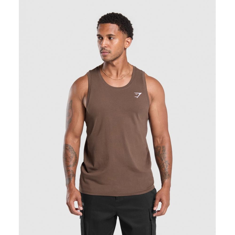 

Gymshark Crest Tank Walnut Brown A3a7q Nccz XS