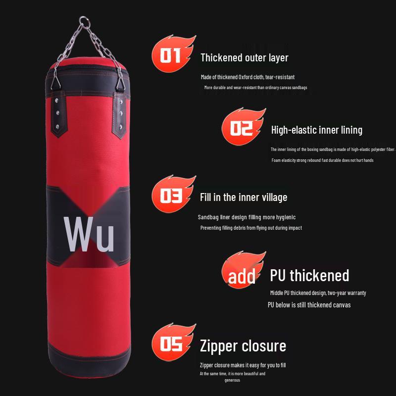 Hängender Box- & Taekwondo-Sandsack für Fitnesstraining - Indoor-Tumbler für Erwachsene & Kinder