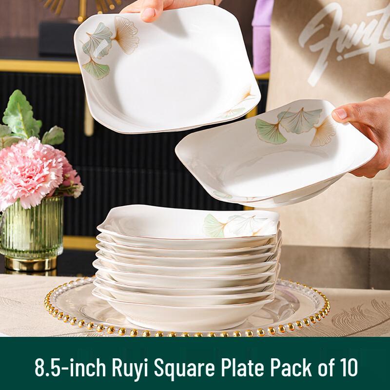 Ru Han Ginkgo Time Ceramic Dinnerware Set