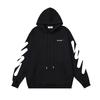 1316 Off-White 2025 Autumn/Winter New Wave Line Slant Stripe Printed Hoodie Men's and Women's Hoodie