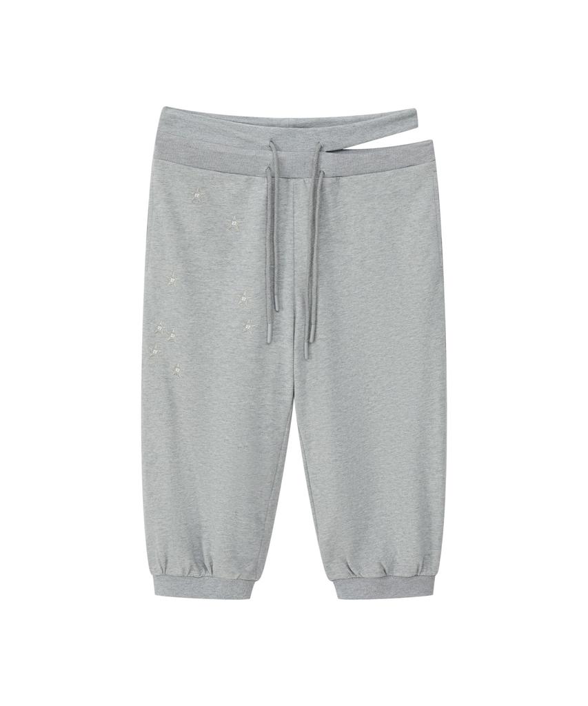 Soleubelum Split Waist Capri Pants