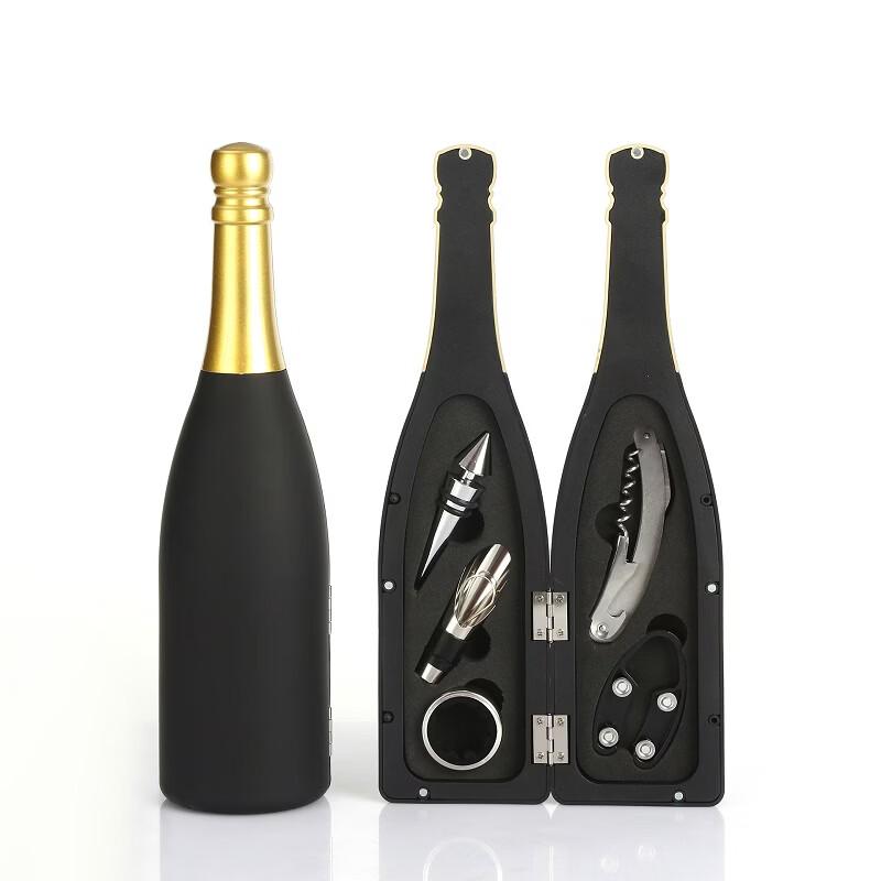 5-предметный набор винных аксессуаров с золотыми акцентами