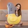 New Soft Plush Shark Chicken Stuffed Toy Doll Funny Sharky Chick Toy