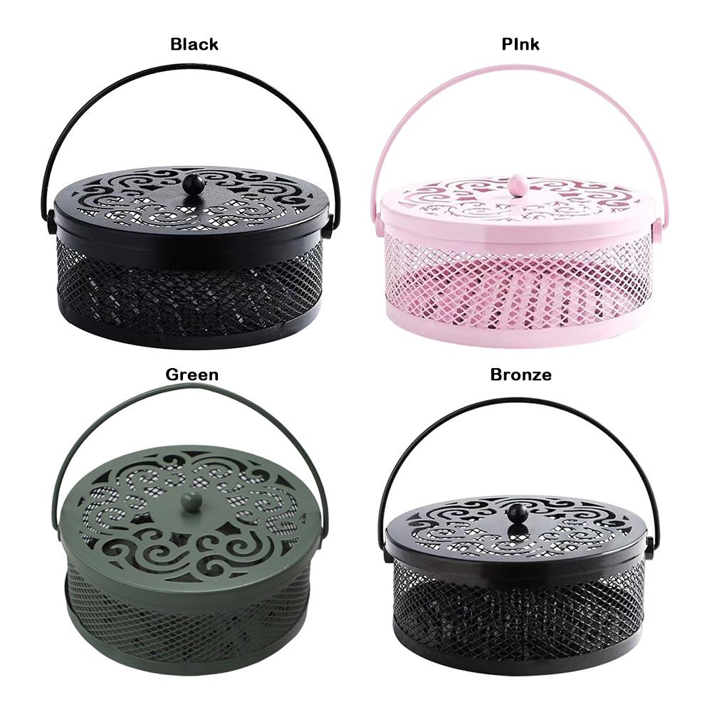 Insect Repellent Mosquito Coil Tray Holder Cover Sandalwood Incense Burner Anti-fire Anti-Mosquito Mosquito-repellent Holder