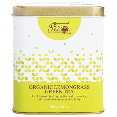 The Indian Chai - Organik Limon Otu Yeşil Çay 100g Sindirim ve Kolesterol için