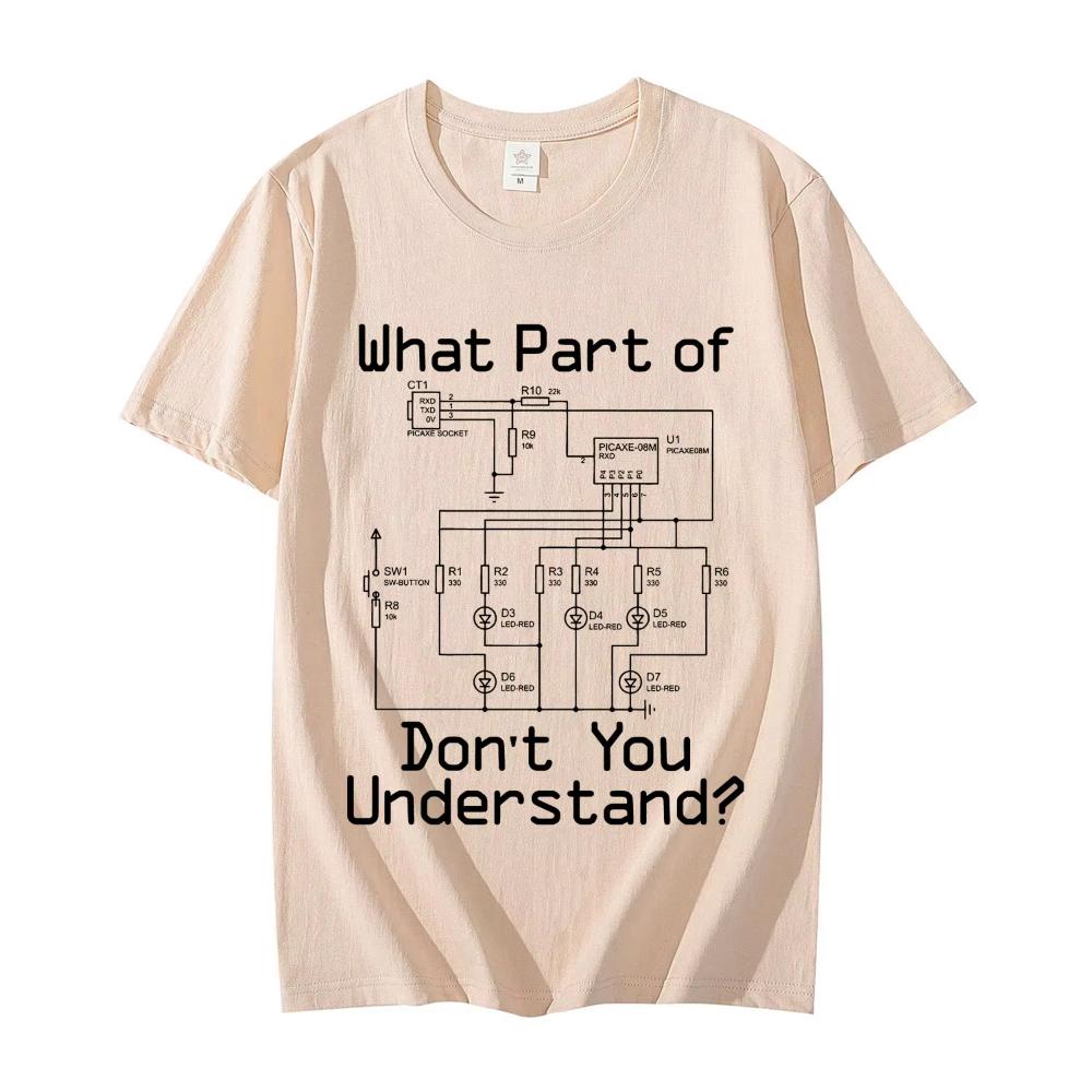 Herren Lustige Elektriker T-Shirts Schaltplan Ehemann Papa Geschenk T-Shirt Mode Lässig Kurzarm Damen T-Shirts