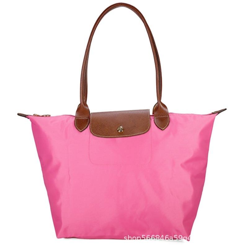 Borsa a sacchetto Leggera borsa tote pieghevole Borsa a tracolla per pendolari in nylon impermeabile di grande capacità borsa a mano