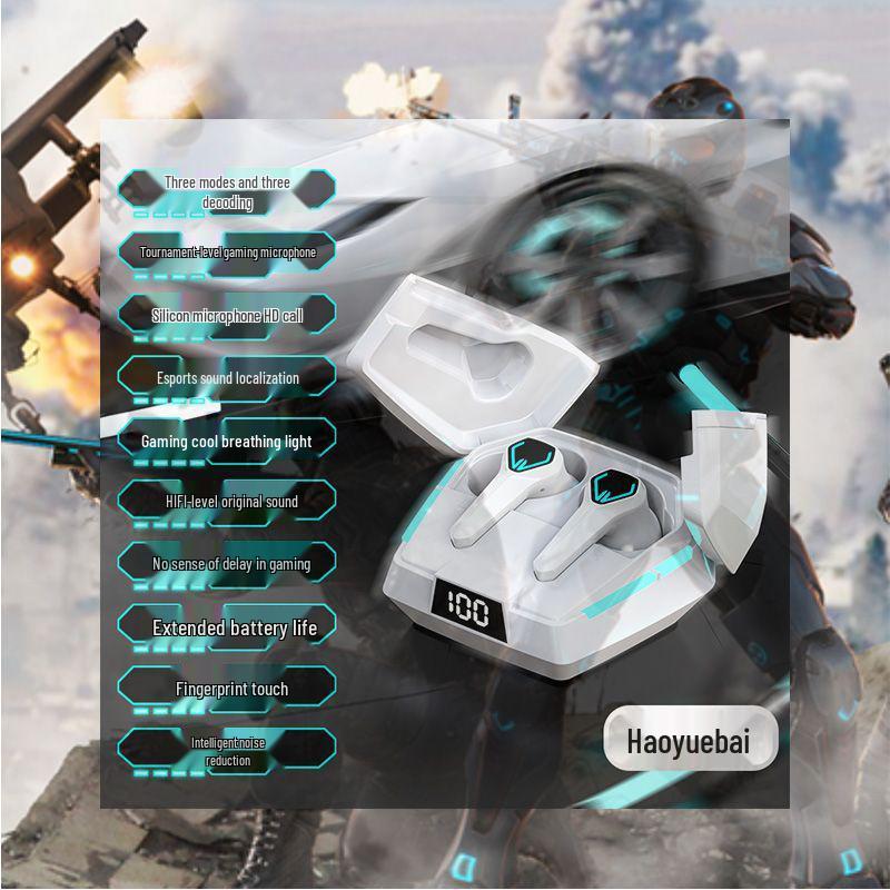 2025 Wireless Bluetooth Gaming Earphones: In-Ear, Noise Reduction, Long Battery Life, High Sound Quality, Universal Compatibility