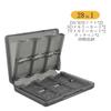 Mikankawa Cassette Soft Holds 22 Holds 28 Memory Stylus Portable DS/3DS Case, Case, Cards, Compact, Items, Cards, Pen, Portable, (Black)