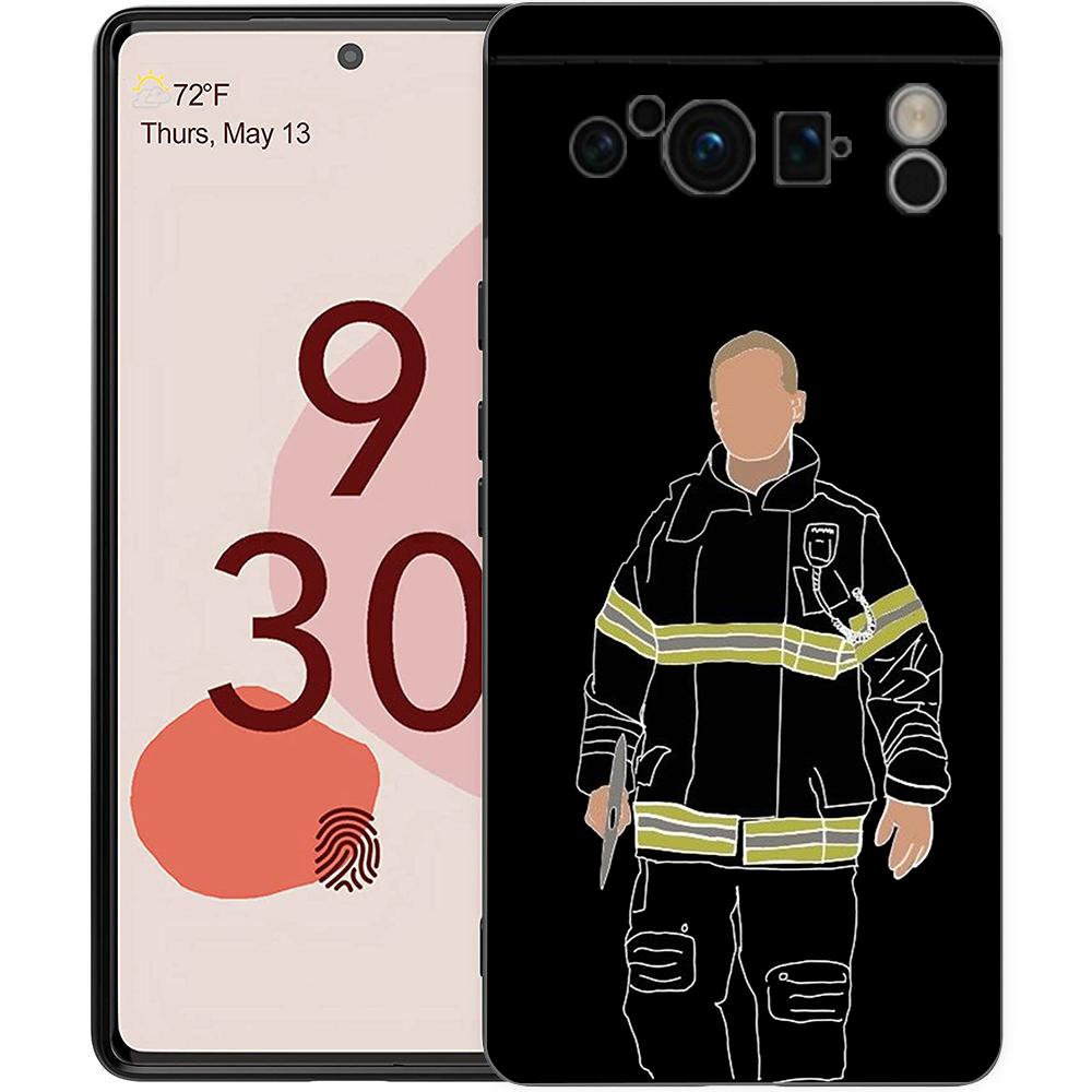 

Fireman Firefighter For Google Pixel 8 Pro Phone Case Pixel 9 Pro XL TPU Case Pixel 8 Pro 8A 7A 7 6A 6 Pro Soft Black Cover Pixel 7