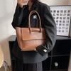 Fashion Women Shoulder Bags  New Large Capacity Handbags Simple Retro Tote Bags Solid Color Famous Brand High Quality Bags