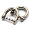 [TUNUKE] D-ring Titanium Small Size Mini Screw Type with Screwdriver Key Ring Key Ring Carabiner Key Car (D-ring Gloss X2)