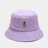 Panama Bucket Hat Fruit Strawberry Embroidered Fishing Cap Men Women Travel Beach Sun Hats