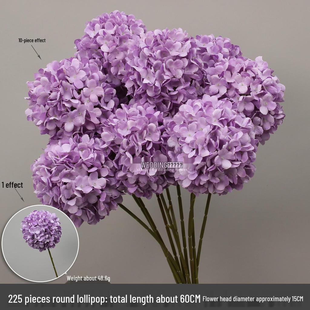10-Piece Purple Series Artificial Floral Set: Ground Row, Aisle, and Burgundy Wedding Decoration Flowers