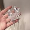 French Style Tassel Flower Earrings For Women Elegant Exaggerated Ribbon Drop Dangle Earrings Fashion Party Ear Jewelry Gifts