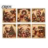 Christmas Faux Pearl Art Kit Xmas Cat Painting Kit, Festive DIY Winter Home Decor Cute Kitty 3D Bead Craft for Adults Teens, Holiday Wall Sparkling