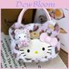 Hello Kitty Retro Leopard Print Shoulder Bag With Pu Material For Daily Use