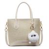 Handwoven Straw Bag Women's New Versatile Portable Bucket Bag Beach Bag Shoulder Messenger Bag