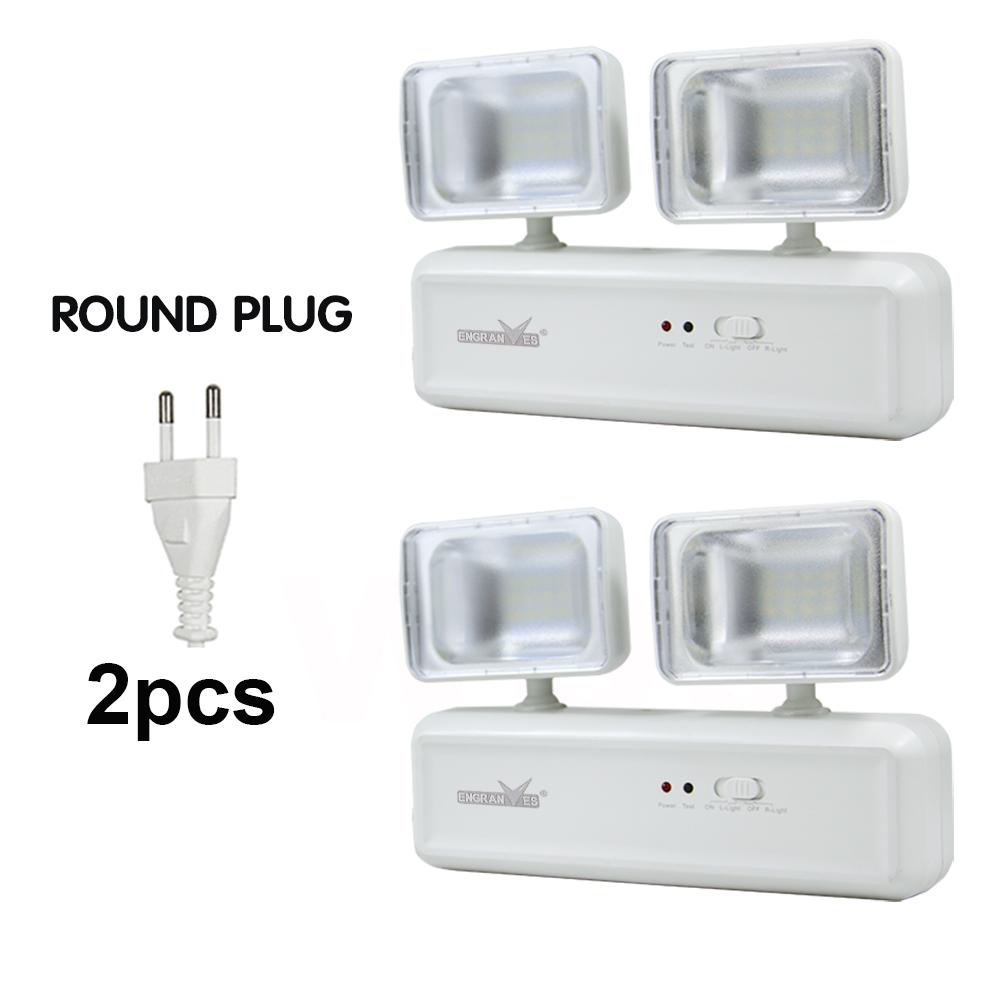 Emergency Exit Light LED Emergency Lamps Dual Heads Battery Backup Fire Fighting  Light for Commercial Building School Hospital