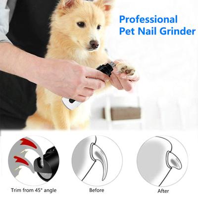Pet Nail Grinder Dog Electric Nail Clippers Rechargeable Nail Clippers LED Nail Clippers Set