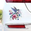 QT2099#15cm Vibrant Hummingbird Vinyl Car Decals for Windows, Bumper, Exterior Decorative Accessories, Blocking Scratches Stickers