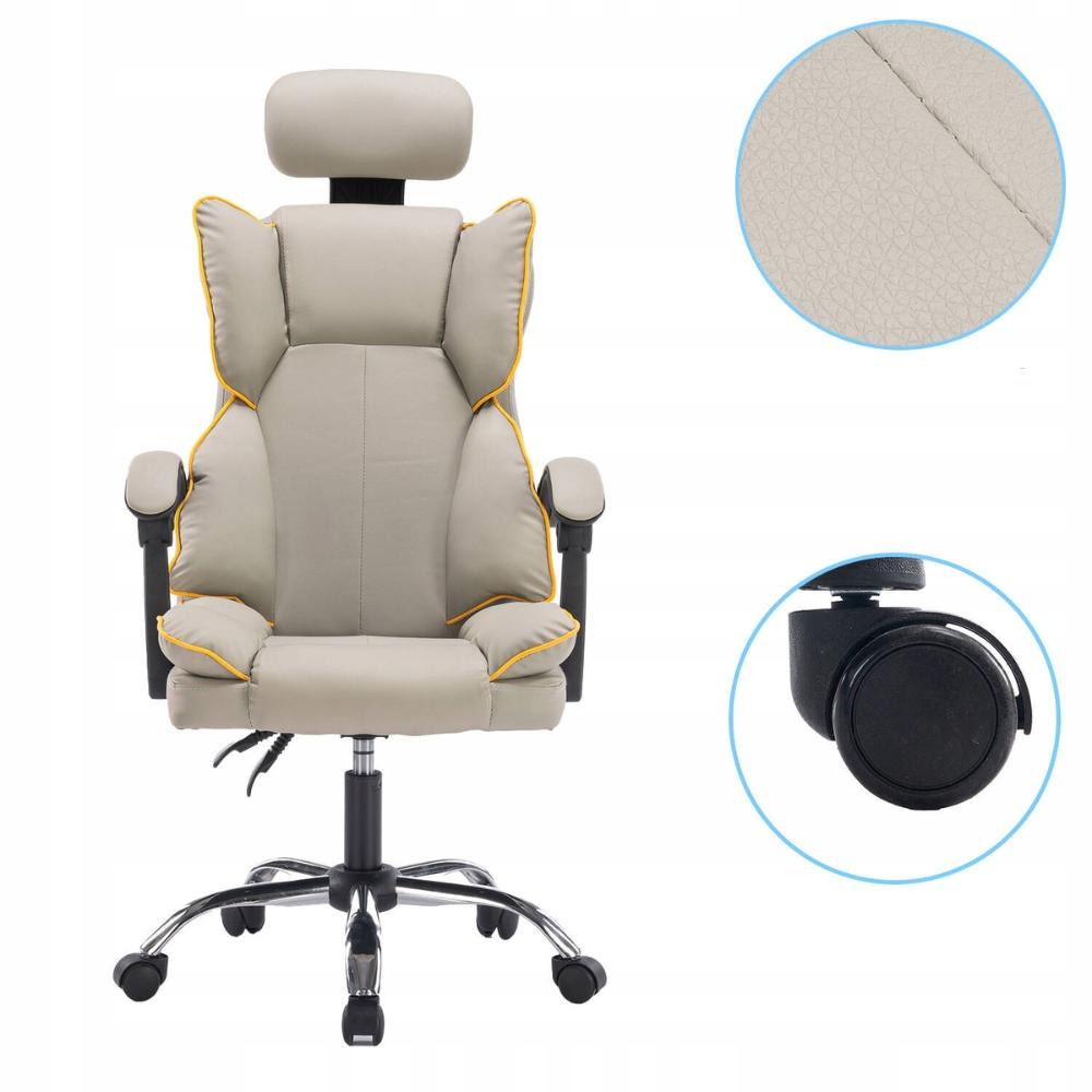 COMO gray ergonomic swivel office chair