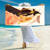 Personalized Princess Pink Gown Beach Towel Microfiber Beach Towel Thin Absorbent for Beach Swimming Yoga Bath Sports. 0910265