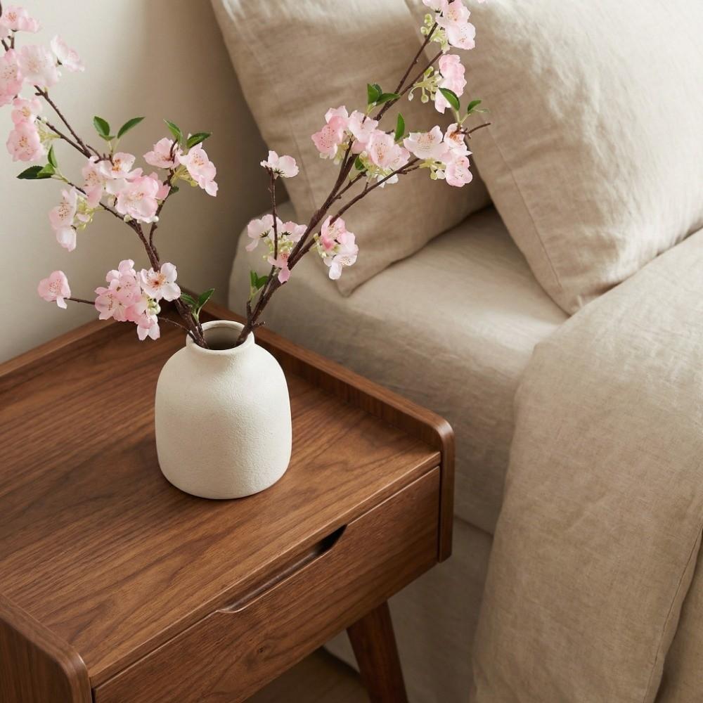 Real Touch Artificial Pear Blossom Flowers Plum Blossom Handmade Faux Flower Branch Artificial 91cm Fake Flower