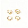 Geometric Lady Fashion Party Daily Wear Suit Exquisite Rings Set 4Pcs  Accessories