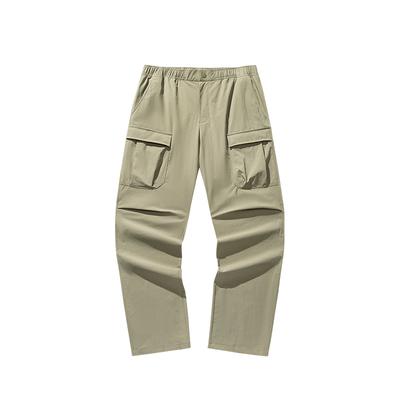 All-Weather Series Breathable Sports Simple Solid Color Straight Loose Casual Pants Men Bottoms Aqua-Green 152526502-1